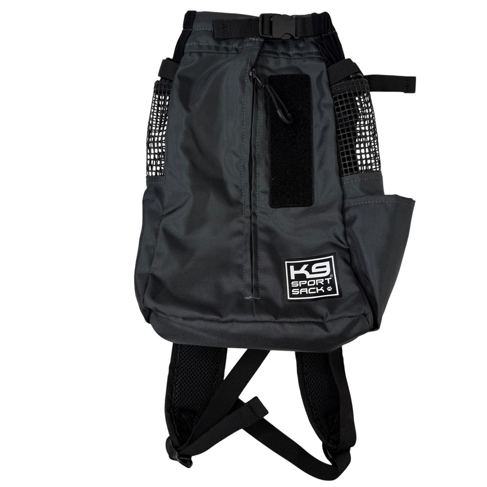 K9 Sport Sack Dog Carrier Backpack Gray Mesh Adjustable Straps Pet Travel Bag